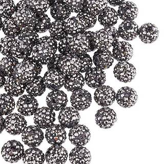 Ph pandahall 100 stk rhinestone ler perler 10 mm bane disco ball ler perler polymer ler kugle perler rhinestones krystal diamant perler til armb?