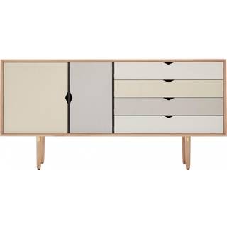 Andersen Furniture S6 skænk - farvede fronter - hvidolieret eg