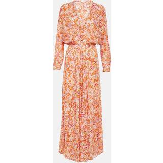 Poupette St Barth Ilona floral midi dress - pink - XS