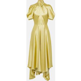Stella McCartney Draped midi dress - green - XS