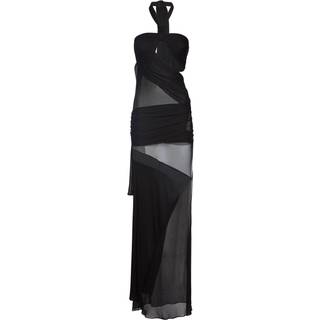 Tom Ford Paneled semi-sheer cutout gown - black - S/M