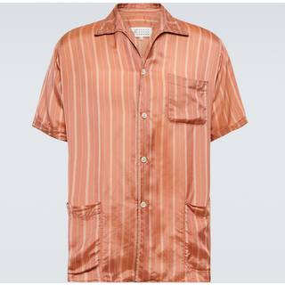 Maison Margiela Striped bowling shirt - pink - EU 41