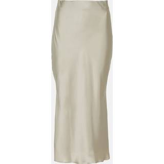 Brunello Cucinelli Satin midi skirt - white - XXS
