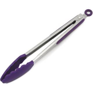 Chef Craft Premium Silicone Cooking Tongs 12 tommer lilla