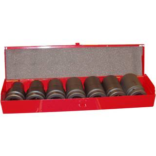 King Tony Krafttoppesæt 1" 24-41 mm 6-kantede 8 dele, lange