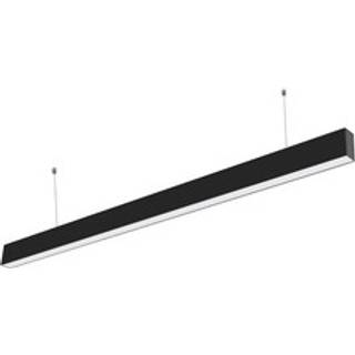 LEDlife 40W LED lysskinne, loftlampe til kontor - Sort, 100 lm/W, 120 cm, inkl. wireophæng - Farve på hus : Sort, Kulør : Varm