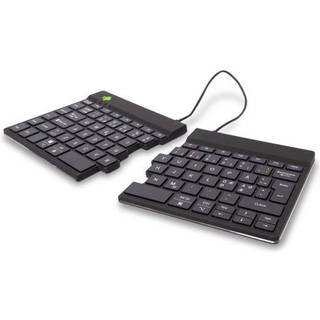 R-Go Tools R-Go Split Break - keyboard - with integrated break indicator - QWERTY - Nordic - black - Tastatur - Nordisk - Sort
