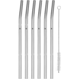 WMF Baric straw 6 pcs. 24 cm curved w. brush