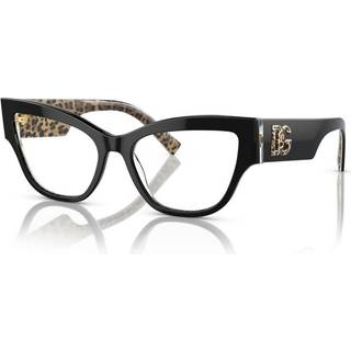 Dolce & Gabbana Kvinde DG3378 3299 Optiske stel Acetat Sort Transparent Cat Eye Normal