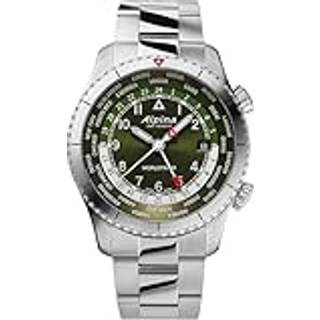Alpina Startimer Pilot Worldtimer AL-255GR4S26B - Herre - 41 mm - Analog - Quartz - Safirglas