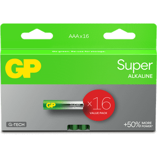 GP Super Alkaline AAA batteri, 24A/LR03, 16-pak