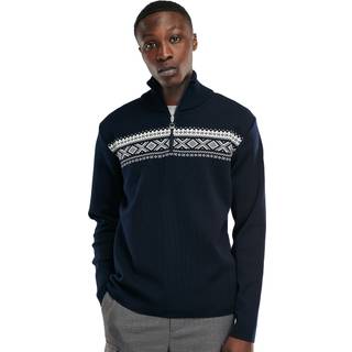Dale of Norway Men's Dalestølen Merino Wool Sweater Navy Offwhite, L