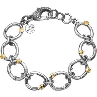 Orion Sterling Sølv Armbånd fra By Birdie med 14 Karat Guld