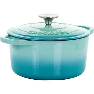 Crock-Pot Artisan Round emaljeret st?bejern hollandsk ovn 3-liter aqua