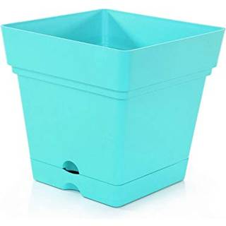 MINTRA Plastic Pots til planter Square Planter til indendørs udendørs planter Havepotter med tallerkener og dræningshuller dekorative blomsterpot