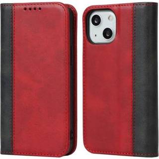 Elegance Series iPhone 14 Etui med Pung - Rød / Sort