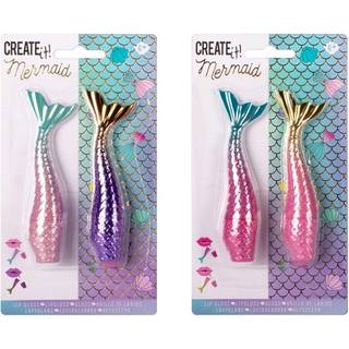 Canenco Create It! Mermaid Lip Gloss/Beauty Bath Bomb Rainbow Assorted