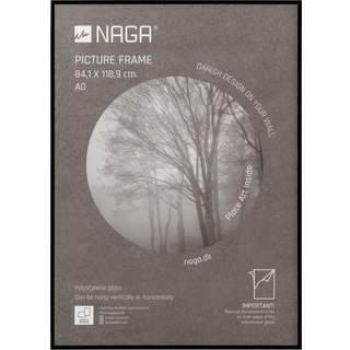 Ramme til plakater 84,1 x 118,9 cm, sort