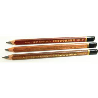 Koh-i-Noor Triograf Grafit Pencil Artist Set 2B 4B 6B graders pakke med 3 blyanter sort (FA1830.3BC)