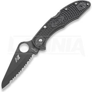 Salt 2 foldekniv, spyderedge, sort