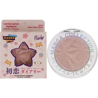 Rude Cosmetics Manga Collection Twinkle Twinkle Highlighter Professionel highlight presset pudder Skygge Sawa-Chan&#39;s Heart 4 g - 4 g