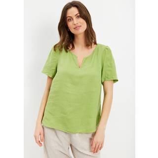 IN FRONT Lino Bluse, Farve: Apple Green, Størrelse: M, Dame