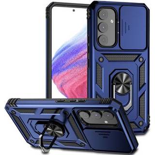 Samsung Galaxy A54 5G Roterende Ring Hybrid Cover med Kameraskjold - Blå