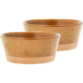 Evig 2-pak Skål, Amber; Ø15 cm