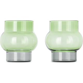 Tom Dixon, Bump Drikkeglas Korte Grønne 2-pak