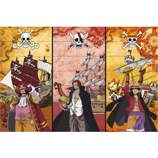ONE PIECE - Captains & Boats - Poster 91x61cm