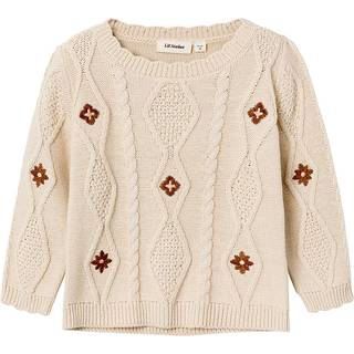 Lil Atelier Fog Strik Pullover Bomuld