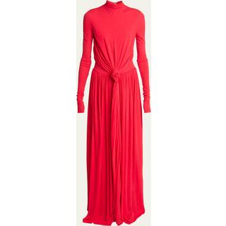 Proenza Schouler Meret draped crÃªpe jersey maxi dress - red - XS