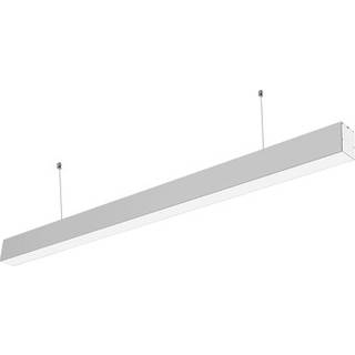 LEDlife 40W LED lysskinne, loftlampe til kontor - Hvid, 100 lm/W, 120 cm, inkl. wireophæng - Farve på hus : Hvid, Kulør : Varm