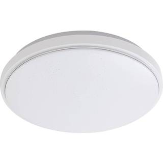 Lindby LED-loftlampe Glamo, Ø 39 cm, krom, hvid, IP44