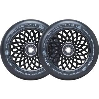 Root Lotus Hjul Til Løbehjul 2-Pak (110mm - Black/Black)