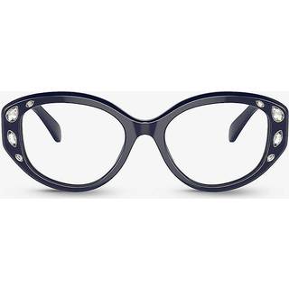Swarovski Kvinde SK2006 1004 Optiske stel Acetat Blå Transparent Geometrisk Normal