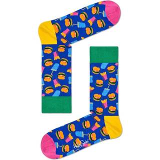 Happy Socks Hamburger Sock - Blue Pattern - Str 41/46
