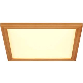 Lucande loftlampe Joren, 42 cm, træ, CCT, fjernbetjening