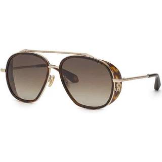 Roberto Cavalli Unisex SRC008M 594 Solbriller Metal Guld Brun Firkantet Normal Skygge