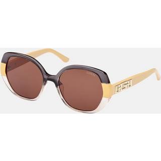 Guess Kvinde GU7911 41E Solbriller Injiceret Gul Brun Geometrisk Normal