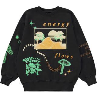Molo GOTS Monti Sweatshirt Sort 98 cm  Sort  98 cm  mand