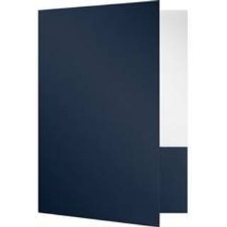 9 x 12 Pr?sentationsmapper - Standard To Pocket - Navy Gloss - Blue - Pack of 25 | Perfekt til skattes?son brochurer salgsmateriale og s? meget m