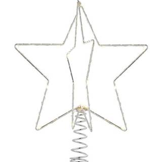 Sirius Christina Juletræstop, LED, H25 cm, Sølv