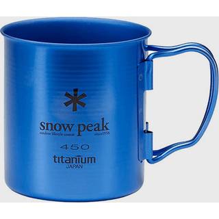 Snow Peak Single Wall Mug 450 Blue Titanium