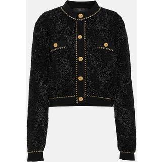 Versace Medusa wool-blend cardigan - black - L