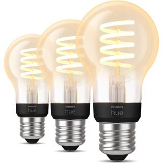 Philips Hue White Ambiance Filament A60 E27 Standard, 3-Pak
