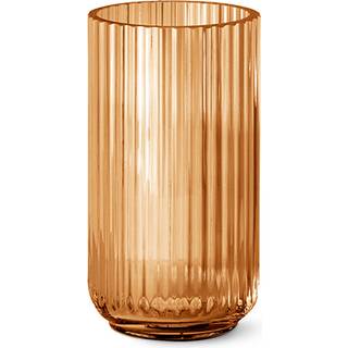 Lyngby vase glas amber H.20 cm
