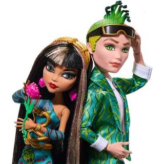 Monster High Howliday Love Edition Dolls Cleo de Nile & Deuce Gorgon Collector 2-Pack med Valentins tilbeh?r og viselig emballage