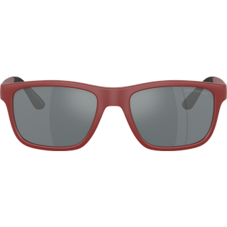 Emporio Armani Børn EK4002 54626G Solbriller Injiceret Rød Grå Pillow Spejlet Spejl