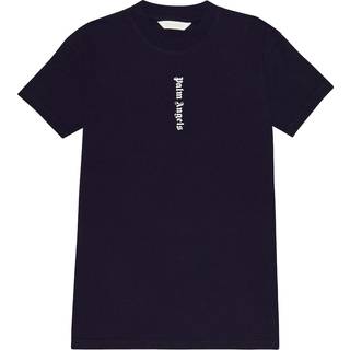 Palm Angels Kids Logo cotton jersey T-shirt dress - blue - Y 10